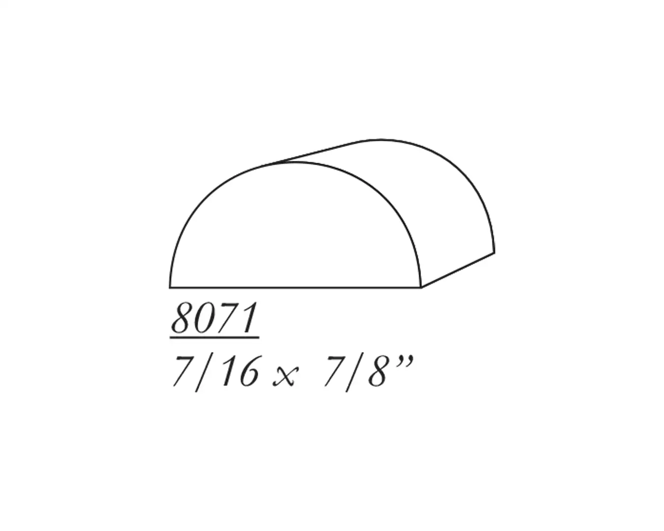 Half Round - 8071 - Boswell Lumber
